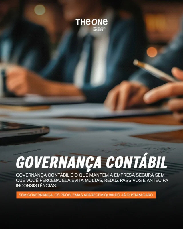 Nem todo risco é visível.

Multas, inconsistências fiscais e passivos surgem quando a gestão é frágil.

Governança contábil é prevenção estruturada.

E prevenção sempre custa menos que correção.

#Governança #Compliance #GestãoEstratégica #ContabilidadeSegura #TheOneContabilidade
