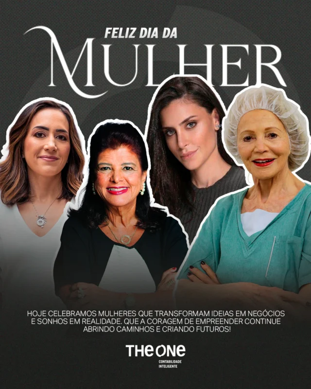 Ser mulher no mercado é, muitas vezes, equilibrar múltiplas responsabilidades, liderança, técnica, gestão e ainda enfrentar desafios que exigem mais do que competência: exigem resiliência.

Hoje celebramos mulheres que constroem negócios, geram empregos, lideram equipes e transformam realidades todos os dias.

Que a autonomia profissional venha acompanhada de estrutura, segurança e clareza financeira.

Porque crescer com organização também é uma forma de liberdade.

Dia Internacional da Mulher.

#DiaDaMulher #MulheresQueLideram #EmpreendedorismoFeminino #ProfissionalLiberal #GestãoComPropósito TheOneContabilidade