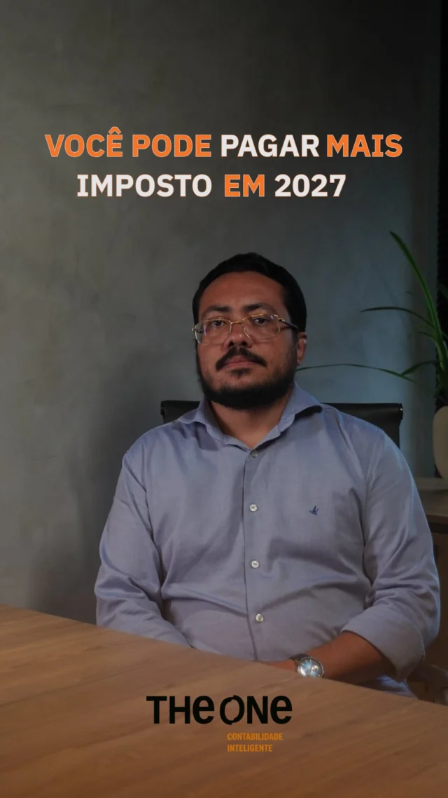 A reforma tributária não é um problema do futuro.
Ela começa a impactar decisões agora. E muitos profissionais liberais ainda não estão olhando pra isso. Dependendo da sua estrutura atual,
você pode acabar pagando mais imposto nos próximos anos.

E o pior: sem perceber.

Quem se prepara antes, tem vantagem.
Quem deixa pra depois… paga mais.

📩 Fale com a The one e entenda seu cenário