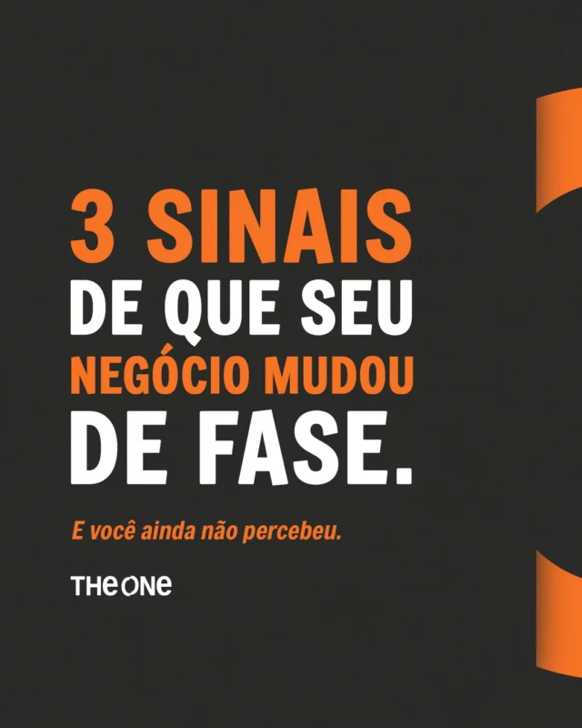Muitas empresas crescem sem perceber. Não porque o faturamento não aumentou, mas porque continuam operando exatamente da mesma forma de quando começaram. Com o crescimento, surgem novas responsabilidades, novos riscos e novas oportunidades. E a estrutura do negócio precisa acompanhar essa evolução.

Se você se identificou com algum dos sinais deste carrossel, talvez seja hora de revisar processos, analisar números e entender se a forma como sua empresa está organizada ainda faz sentido para o momento atual.

Crescer é importante, crescer com estratégia é ainda melhor. 

 Quer entender se sua estrutura está acompanhando a evolução da sua empresa? Vem para a The One. #Empresarios #GestaoEmpresarial #TheOneContabilidade