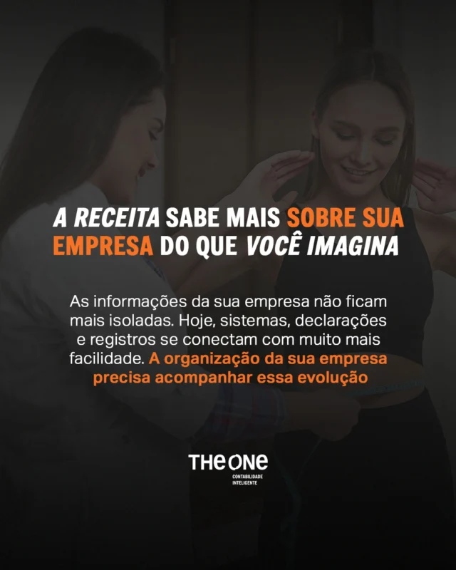 O cenário empresarial mudou. As informações circulam com mais rapidez, os sistemas estão mais integrados e os dados precisam fazer sentido quando analisados em conjunto. Por isso, empresas organizadas ganham tempo, reduzem riscos e conseguem lidar melhor com as mudanças que surgem ao longo do caminho. A tecnologia evoluiu. A gestão também precisa evoluir. Conte com a The One para acompanhar esse processo ao seu lado.

#ProfissionalLiberal #contabilidade #medico #advogado